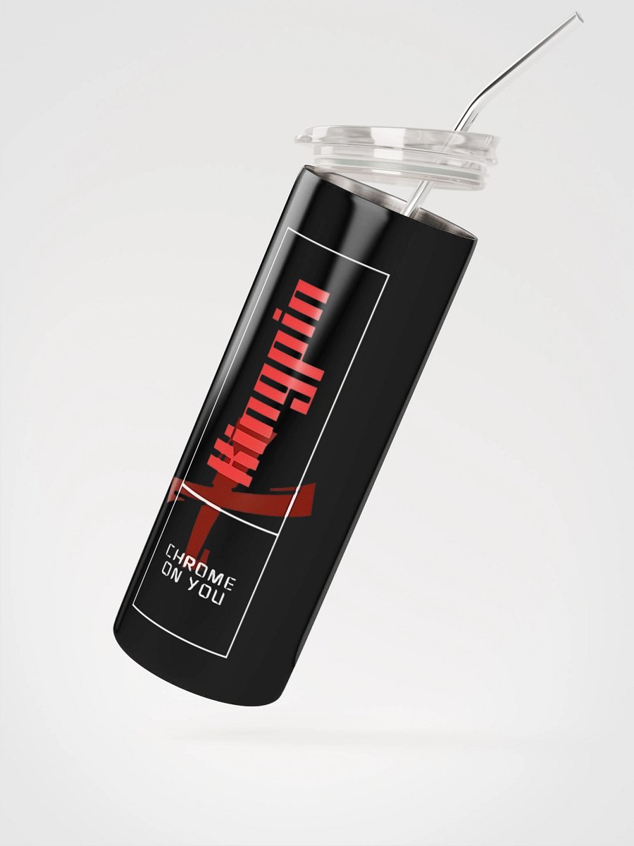 Kingpin Stainless steel tumbler- Black - "Chrome on you" collection product image (2)