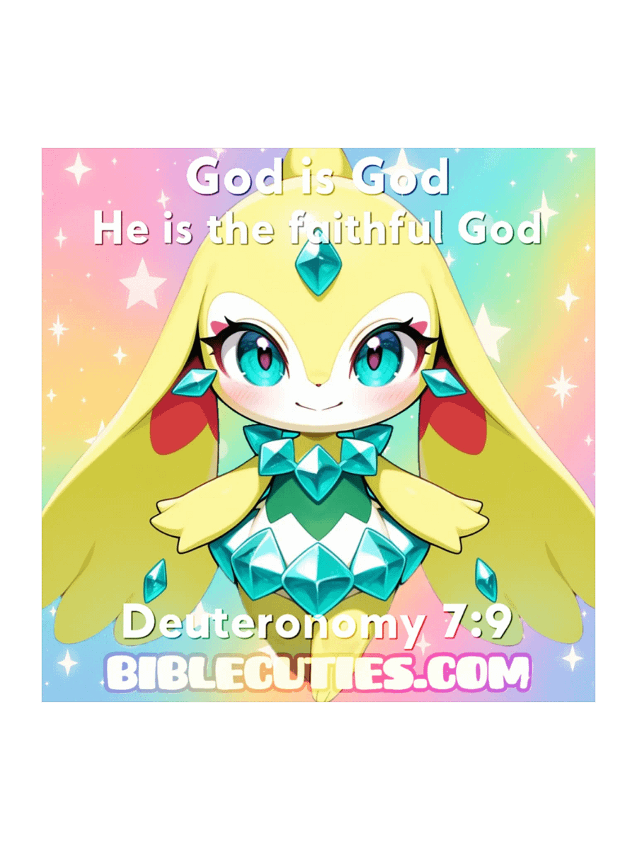 Bible Cuties Virginia - God is God, he is the faithful God Sticker product image (2)