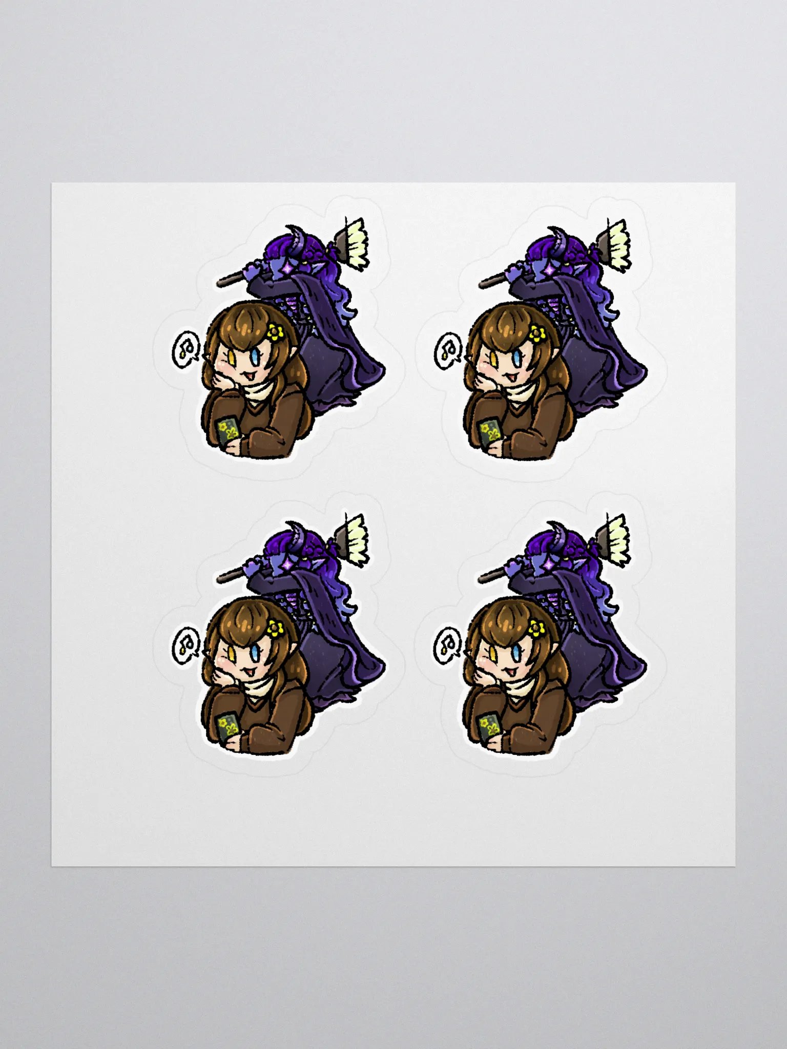 Ethereal Encounter Kiss Cut Stickers product image (1)