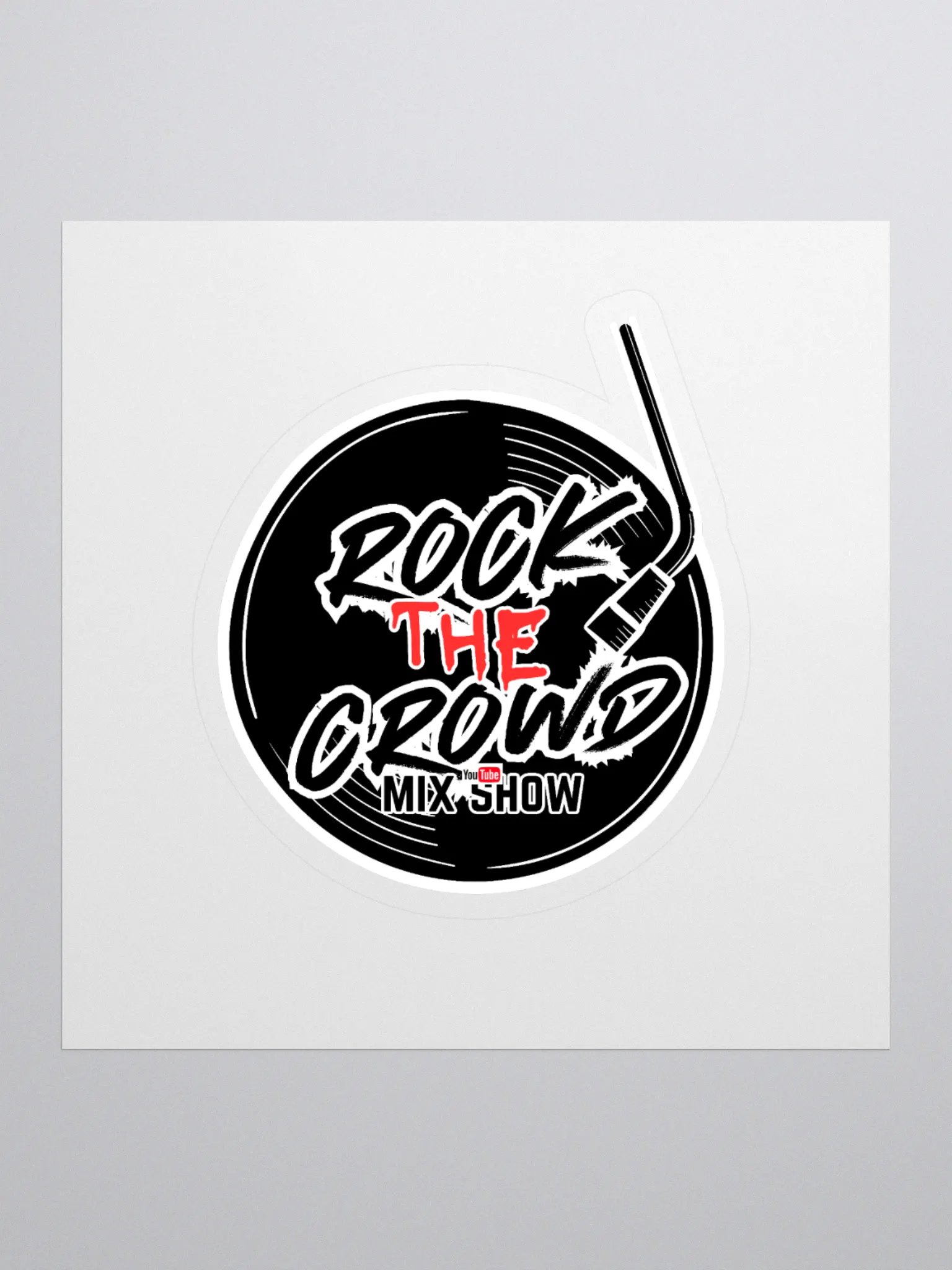 Rock The Crowd Vinyl Logo Sticker product image (1)