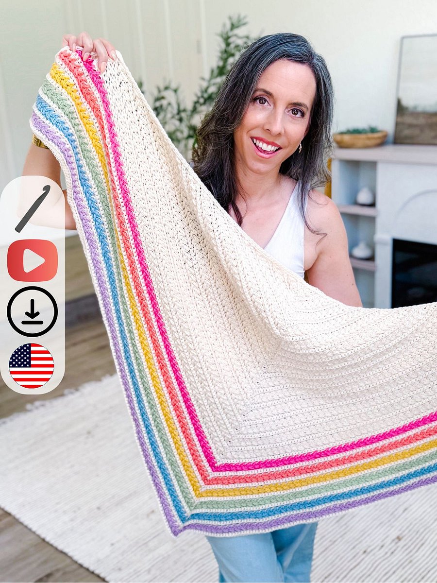 Wheat Stitch Triangle Crochet Shawl product image (1)
