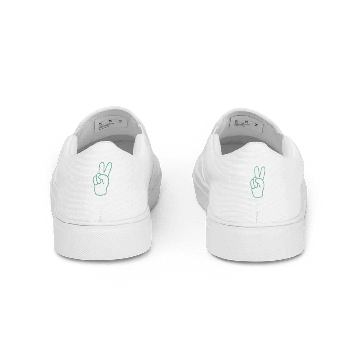 White Detail Grandma DG Women's Canvas Slip-Ons product image (2)