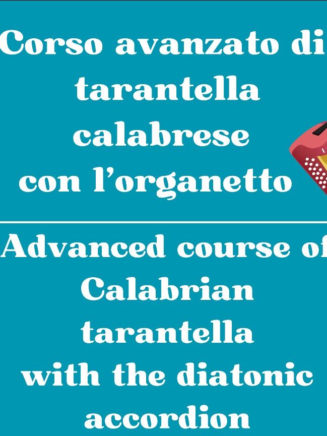 Corso avanzato di tarantella calabrese con l’organetto product image (1)