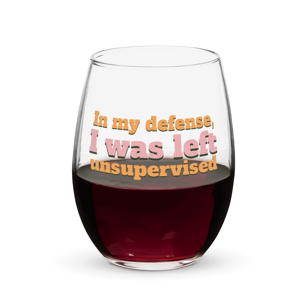 In My Defense Wine Glass product image (5)