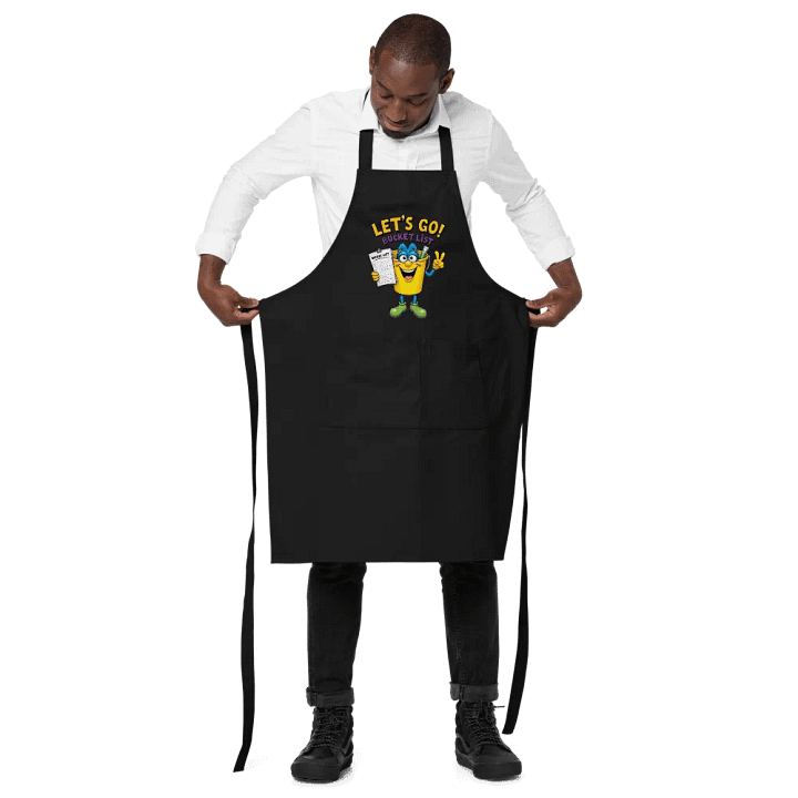 Let's Go! Bucket List Cartoon Character Apron product image (5)
