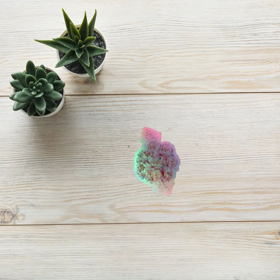 Holographic Peony Paradise Sticker Set product image (10)