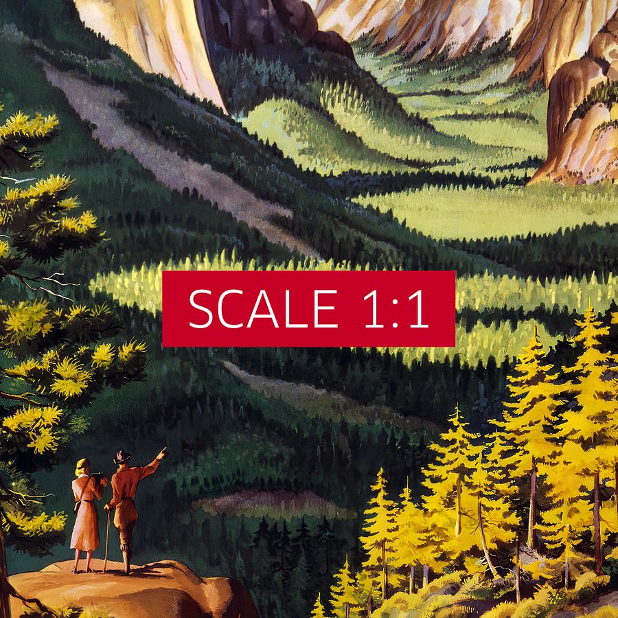 Yosemite, USA. United Air Lines, 1945 — retro vintage travel poster, retro travel art, retro travel wall art product image (5)