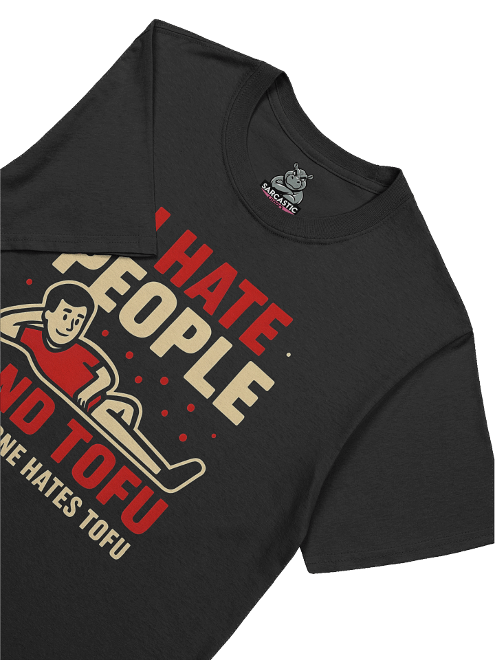 "I Hate People And Tofu" T-Shirt – Funny Fallout-Style Graphic Tee | Sarcastic Humor Shirt product image (1)
