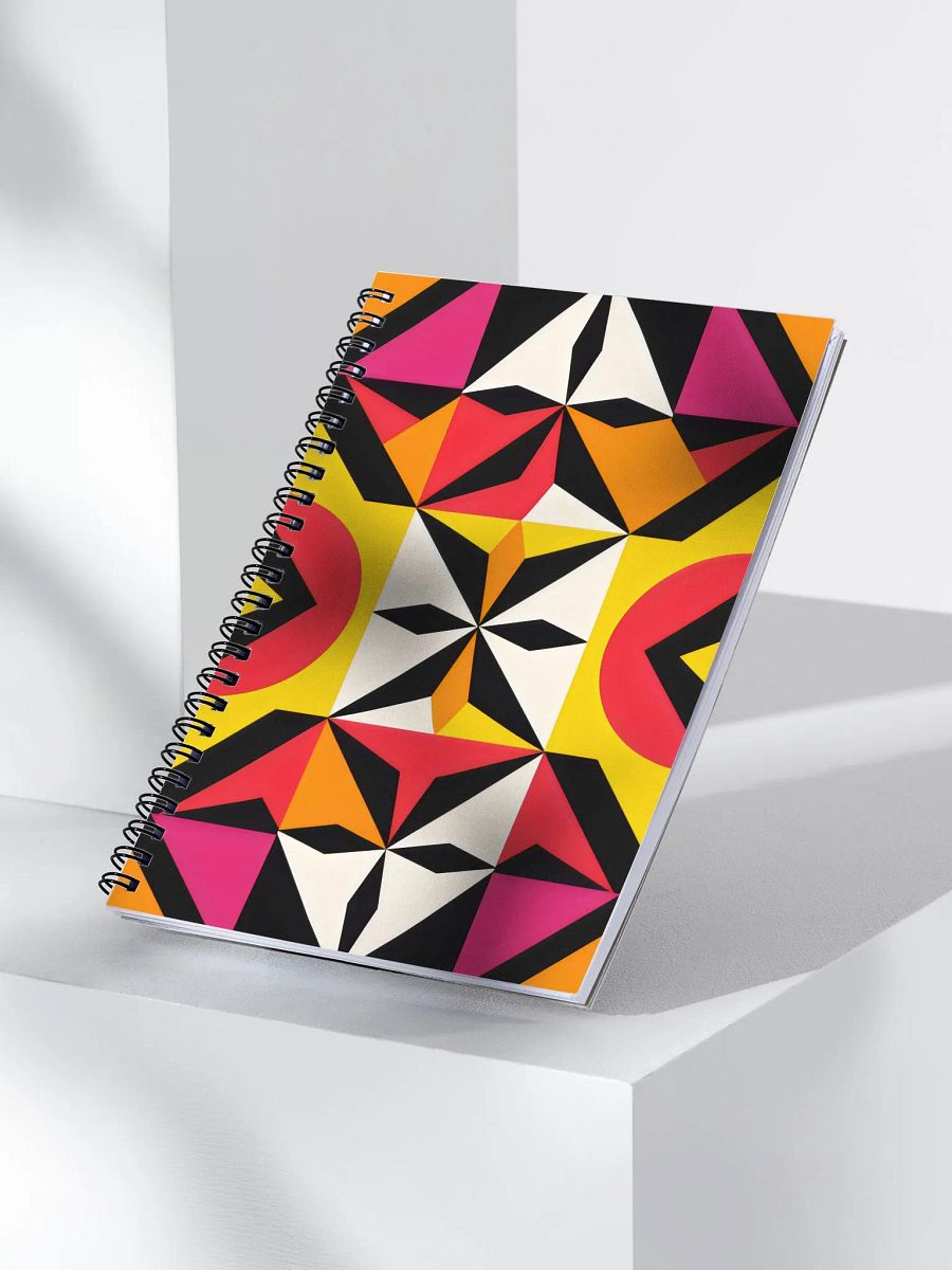 Kaleidoscopic Geometric Spiral Notebook product image (3)