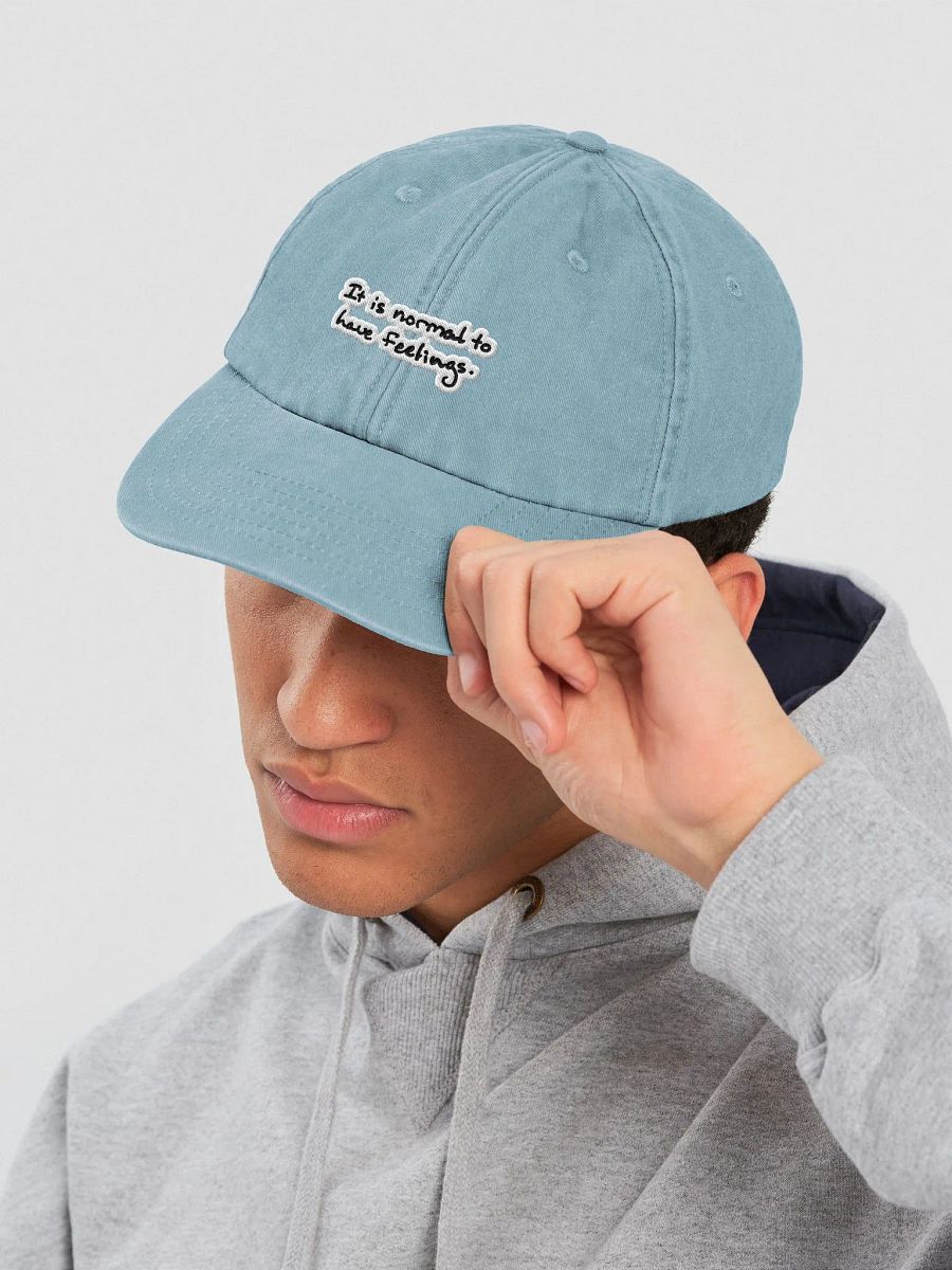 It is normal to have feelings. vintage dad hat (bubble design) product image (6)