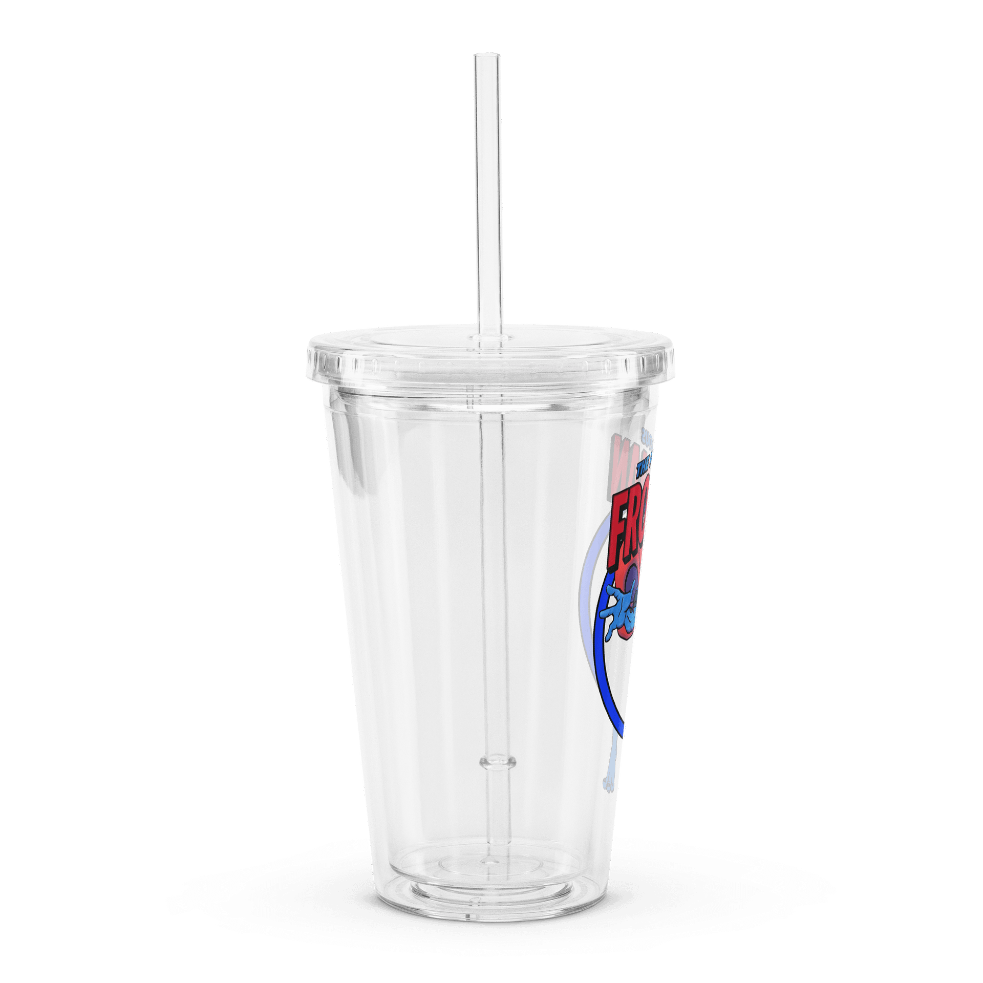 Fabulous Frogman Double Wall Clear Plastic Tumbler (16 oz) product image (3)