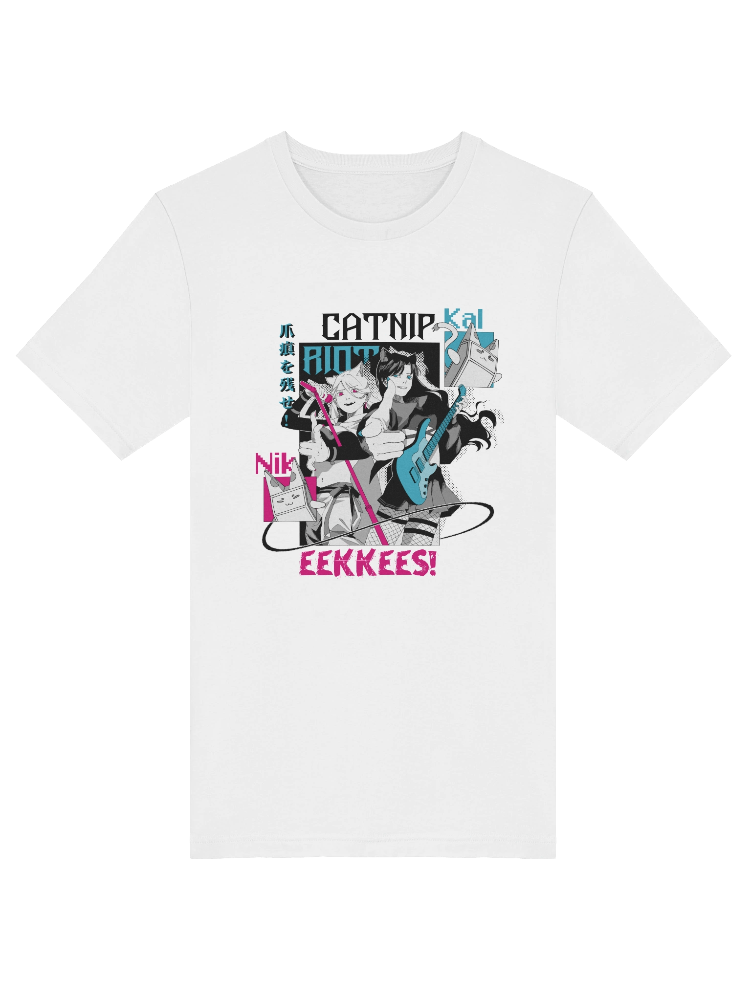"CATNIP RIOT" Lightweight Tee [WHITE VARIANT] product image (5)