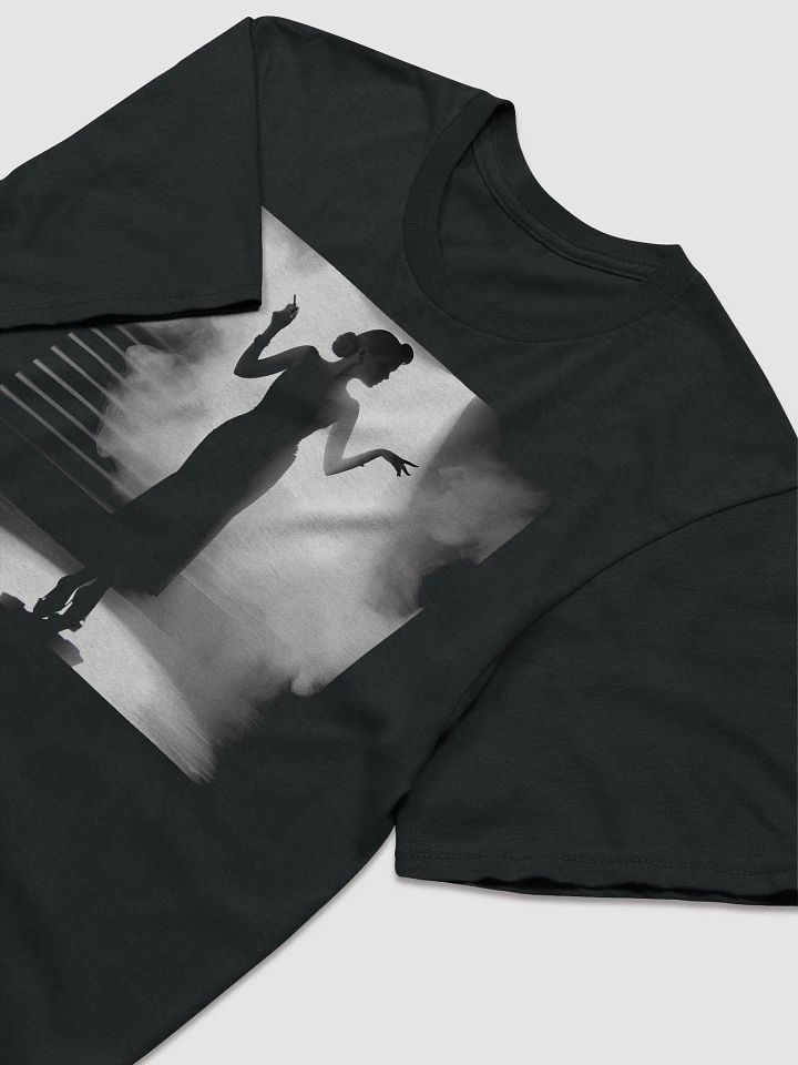 Elegance in Shadow: The Noir Chanteuse (Front Print Womens Tee) product image (2)