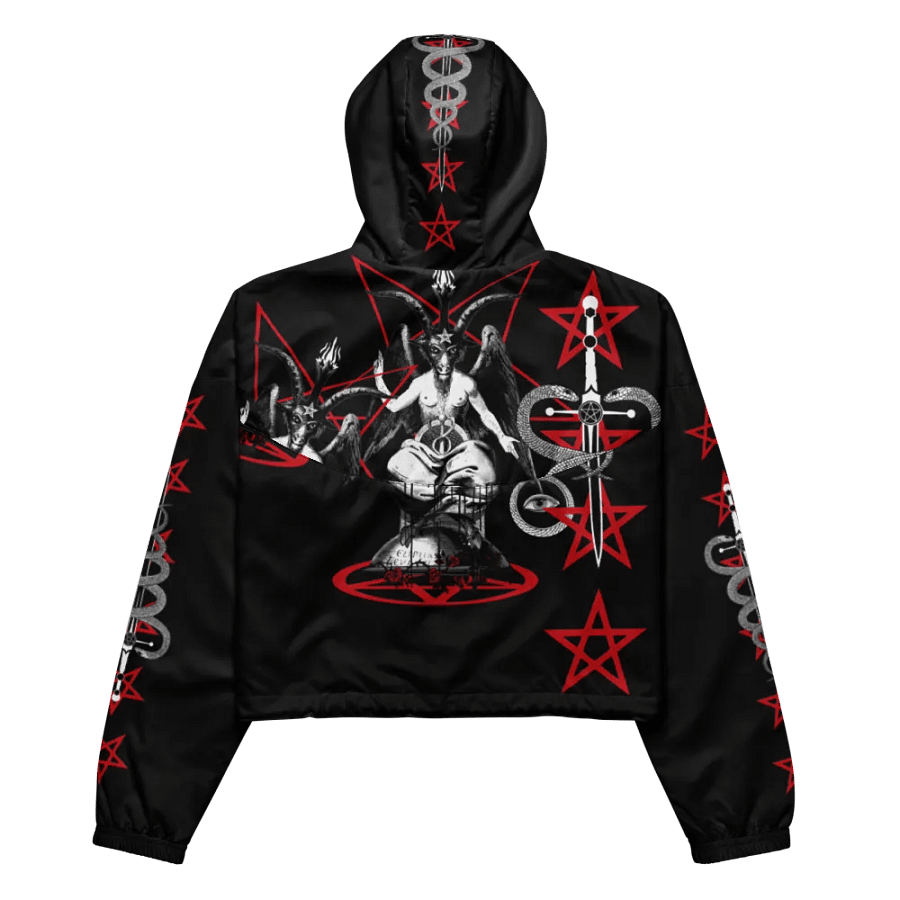 Baphomet Infernal Devotion Crop Wind Jacket product image (3)