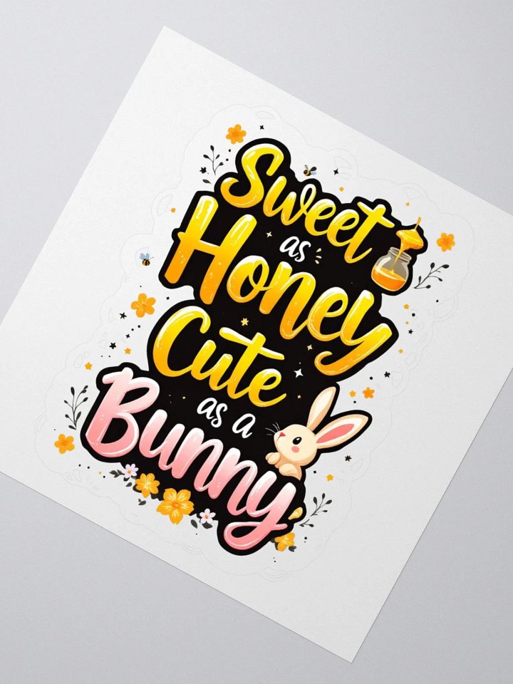 Sweet as Honey Cute as a Bunny Kiss Cut Stickers product image (4)