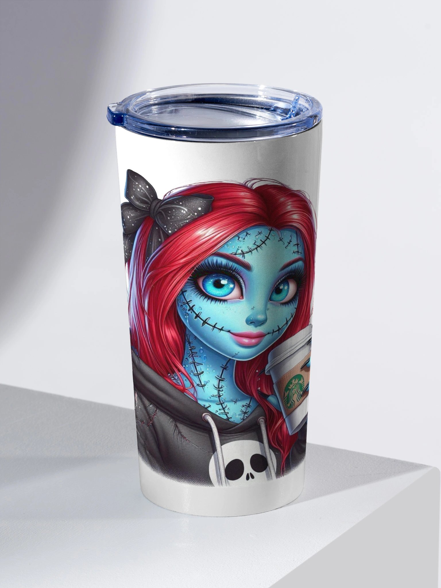 Skull Coffee Lover's Stainless Steel Tumbler product image (2)