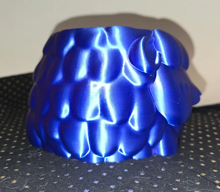 Blue to Purple Sheep Yarn Bowl 3D printed 🐑 product image (2)
