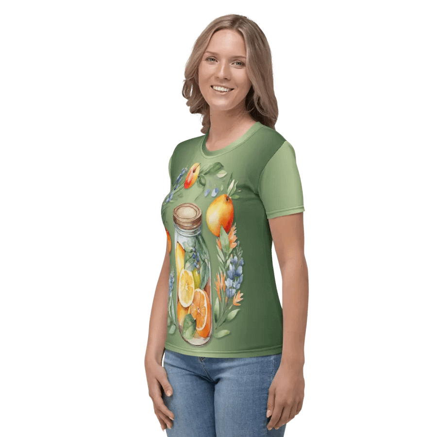 Floral Themed All Over Print T-shirt product image (5)