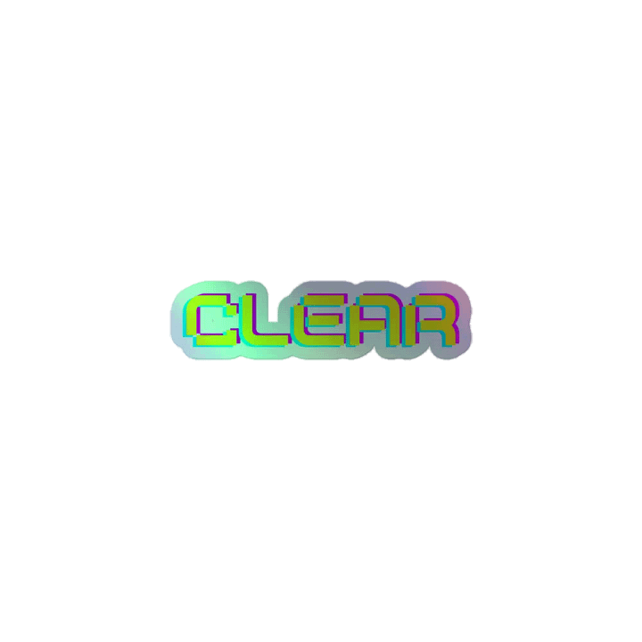 Clear Holographic Sticker product image (1)