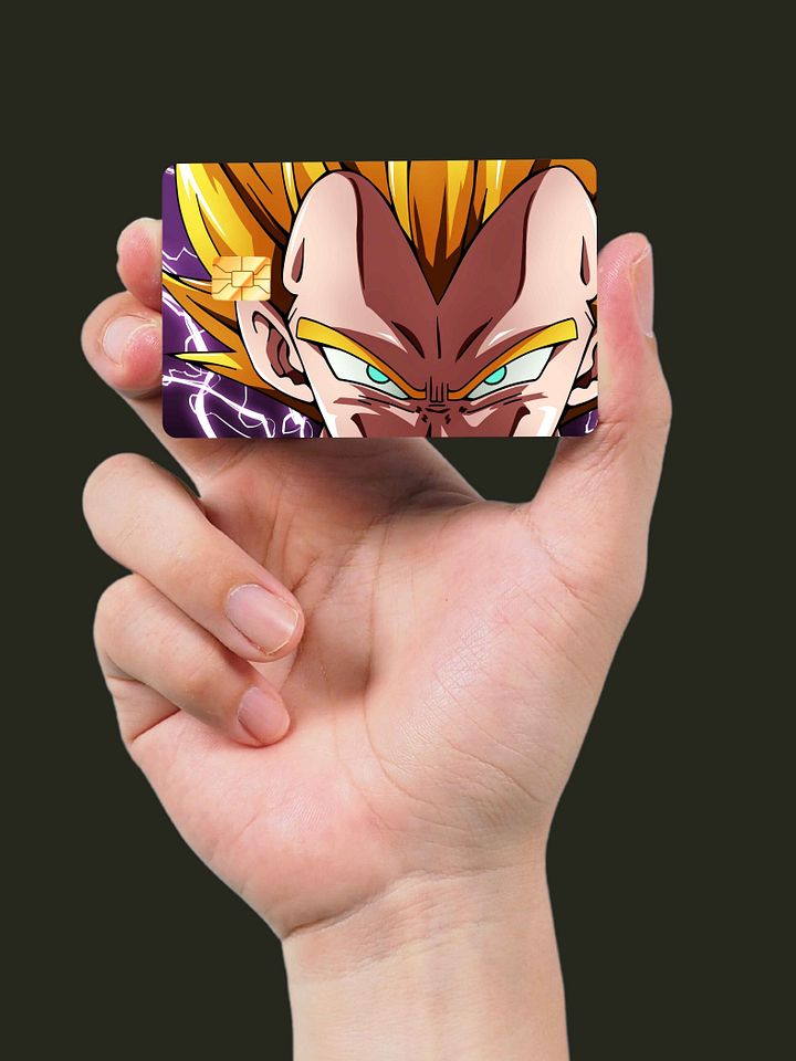 Peeking Vegeta Card Skin (Holographic) product image (2)