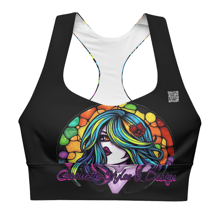 Colorful Elegance All-Over Sports Bra product image (1)