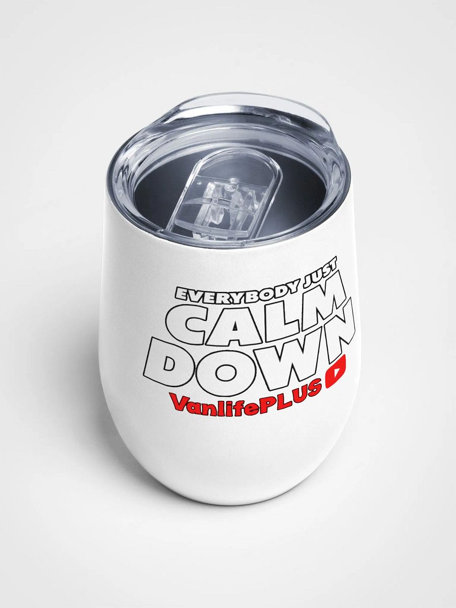 Everybody Just Calm Down Wine Tumbler product image (4)