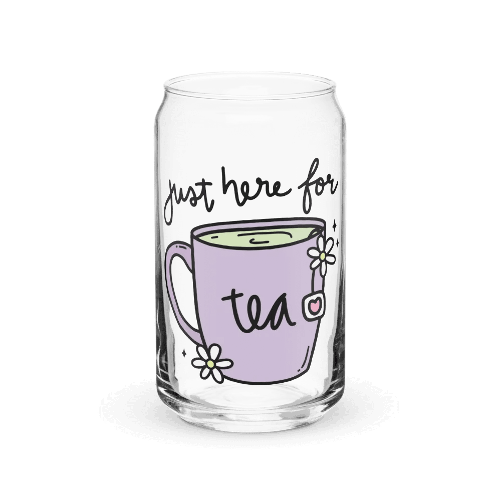 Just here for Tea Glass Mug product image (3)