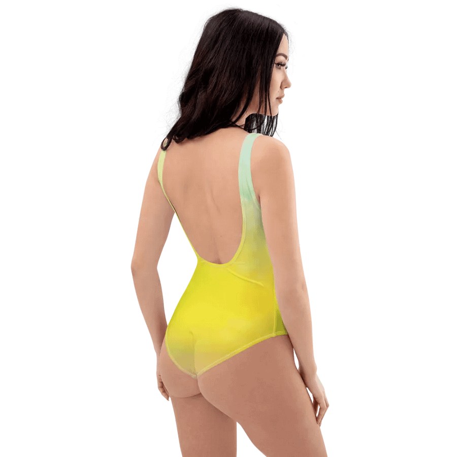 Blur Cloud Rainbow Design one piece Swimsuit - V9 product image (3)