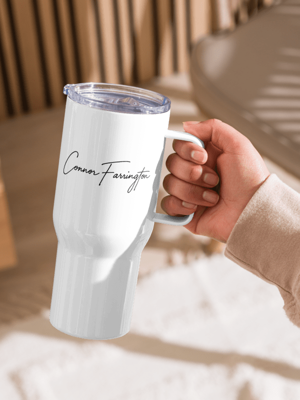Pinky/Purple Wolf Emblem Travel Mug product image (2)