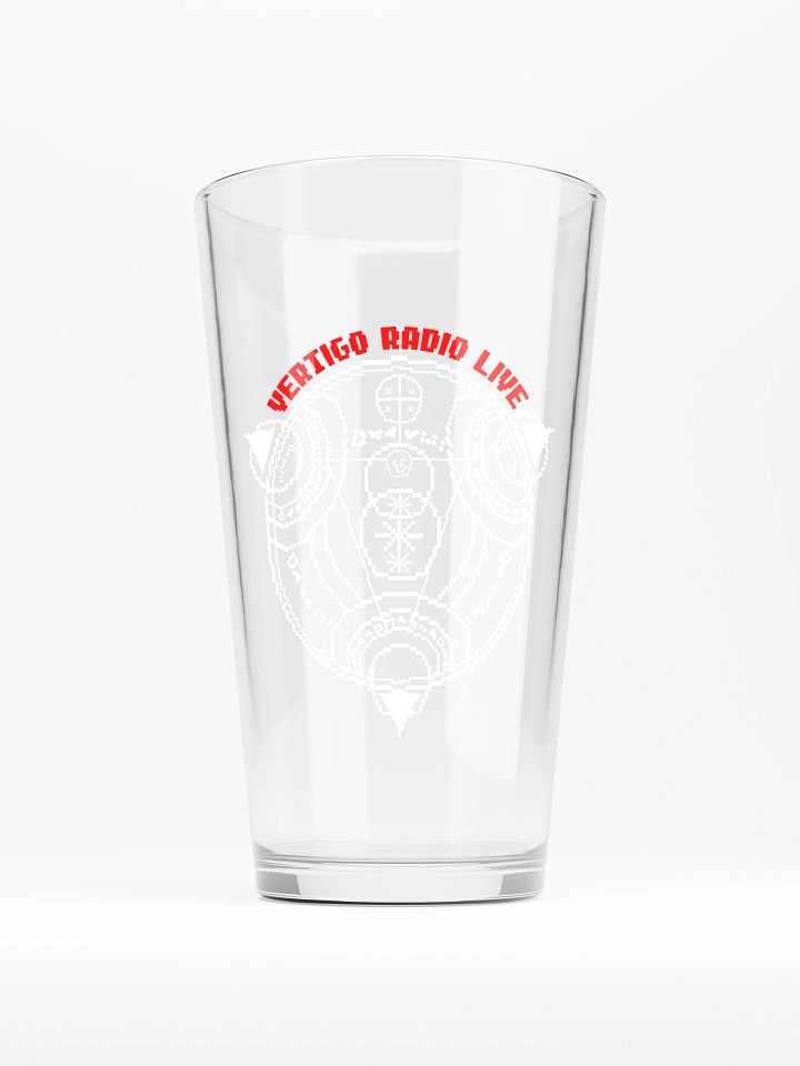 Vertigo Radio Live Pint Glass: Red Pixel Edition product image (1)