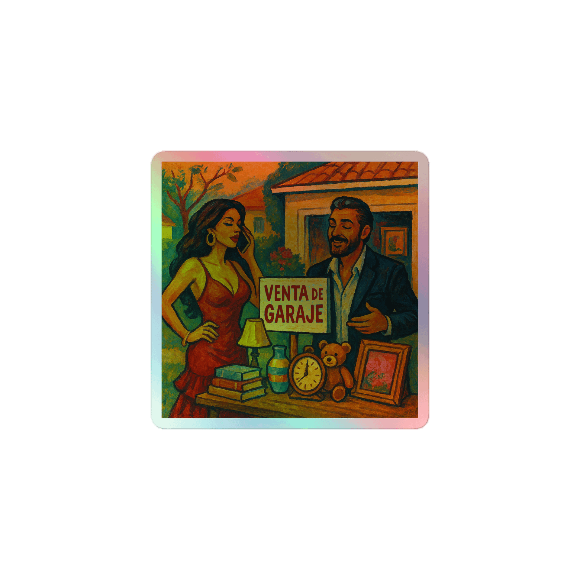 Track 2 – Venta de Garaje | Holographic Sticker product image (1)