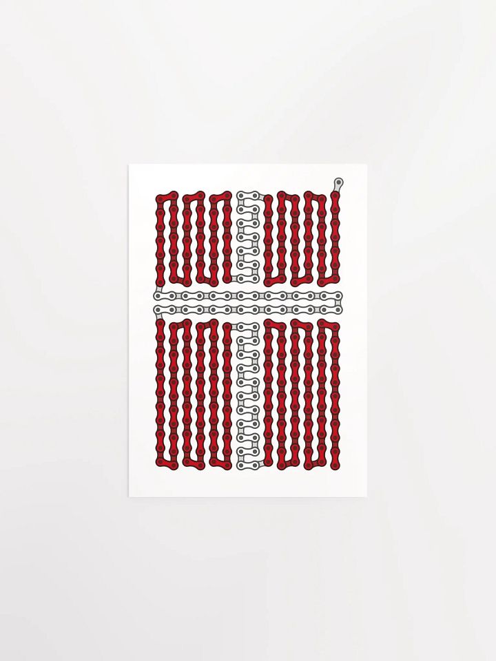 Denmark Bike Chain Flag Poster product image (1)