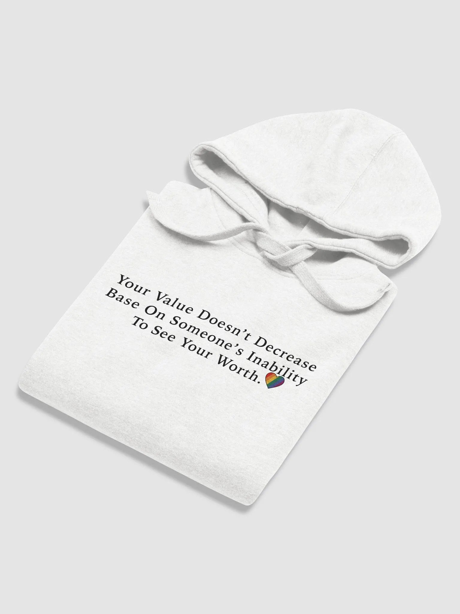 Your Value Hoodie Black Letters product image (53)