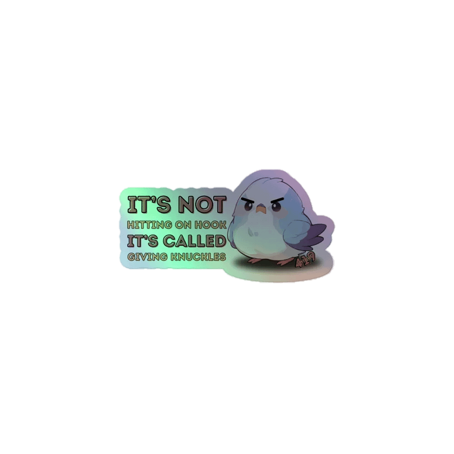 Giving Knuckles Holographic Sticker product image (1)