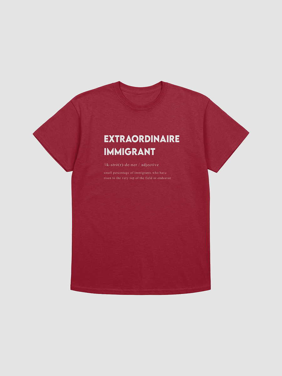 EXTRAORDINAIRE IMMIGRANT TSHIRT MAROON product image (1)