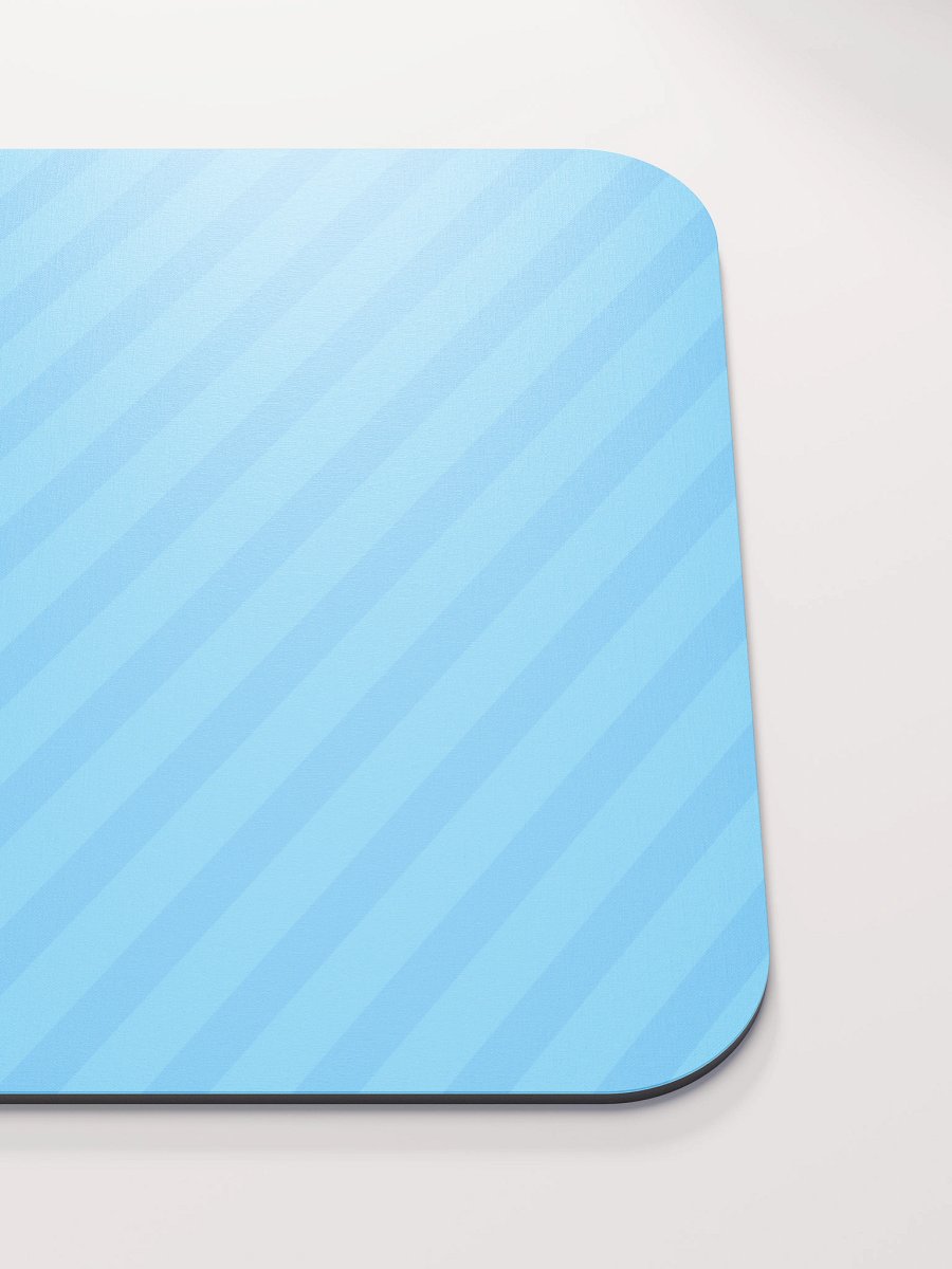 Retro Blue Stripes Mouse Pad product image (5)