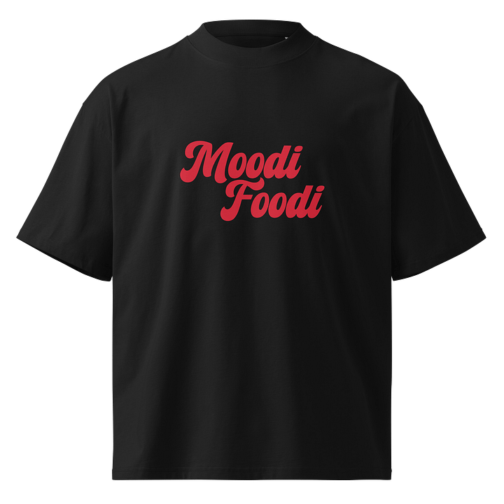 Moodi Foodi Originals – Organic Oversized Tee – Natural Feel - Ketchup product image (1)