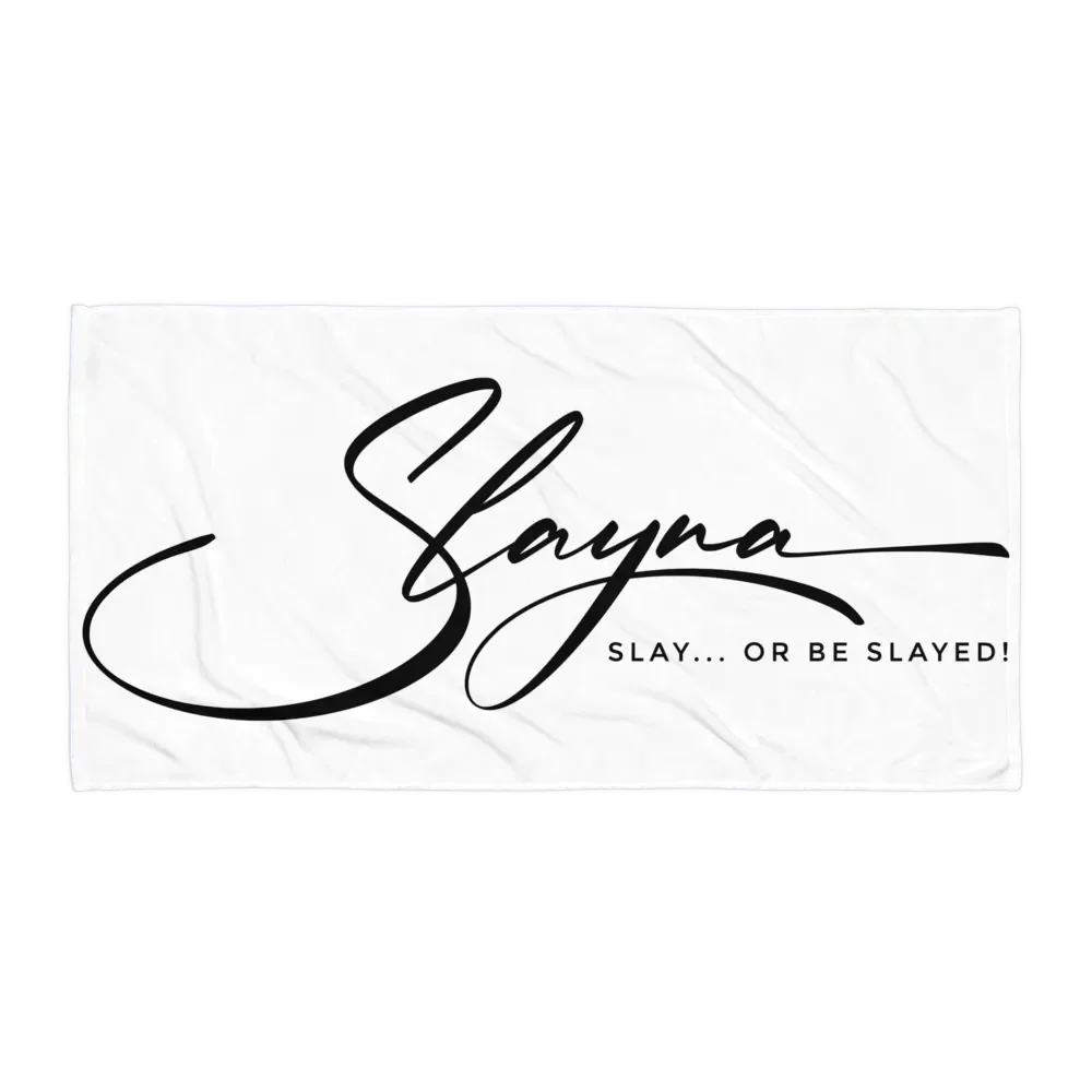 SLAYNA Black Signature Towel product image (1)