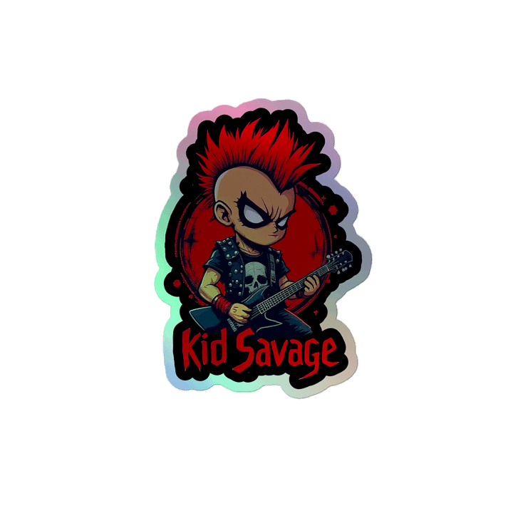 Kid Savage Rockstar Holographic Sticker product image (1)