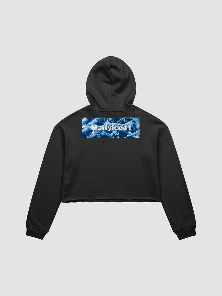 Mattyice Womens Black Cropped hoodie product image (2)