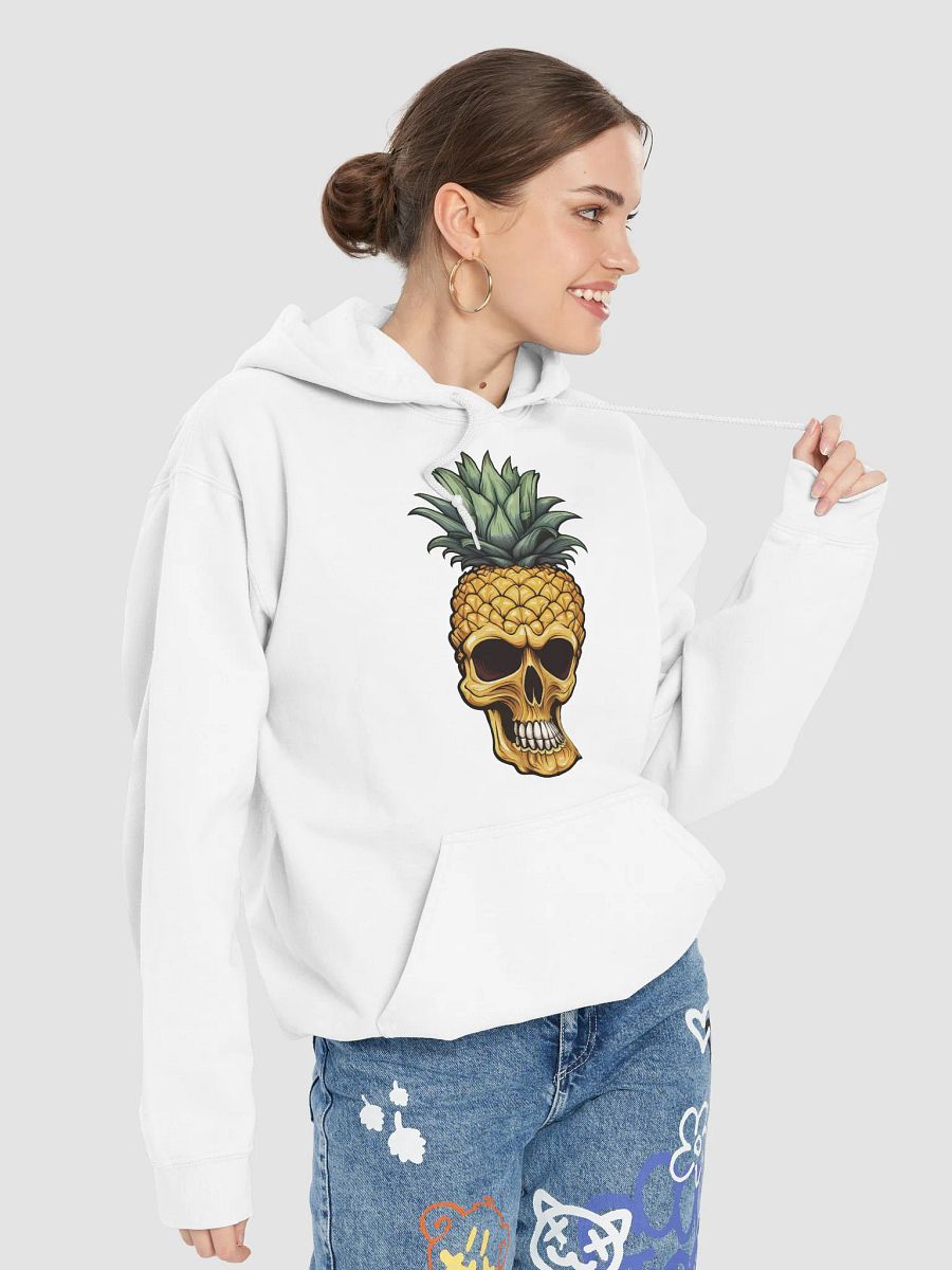 Pineapple Skull – Unique Gothic Tropical Graphic Hoodie product image (25)