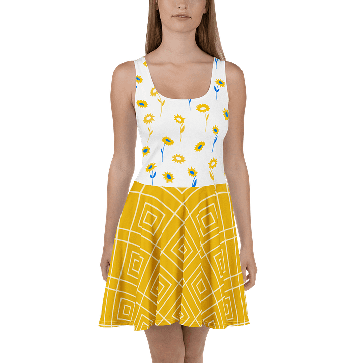 Zabu Sunflower Bliss Skater Dress product image (2)