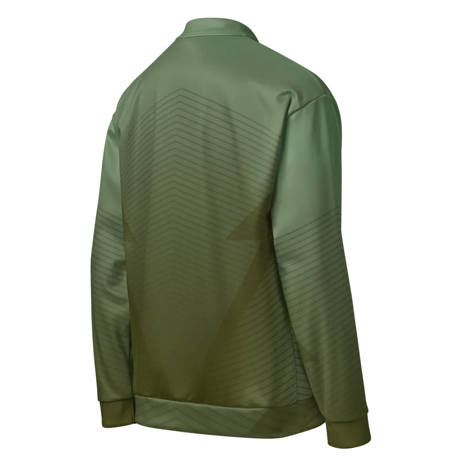 Verdant Vortex Custom Bomber Jacket product image (4)