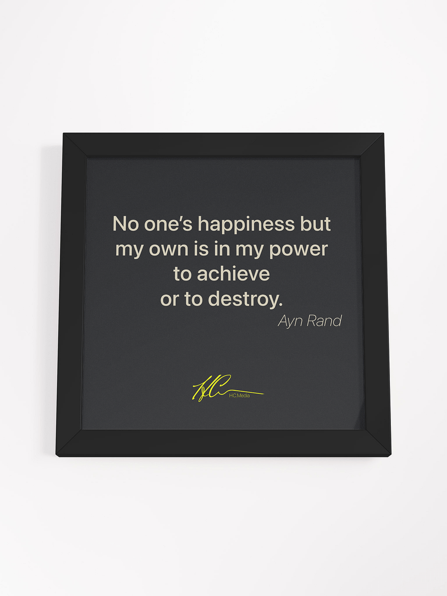 Ayn Rand Q8 - Framed Poster product image (4)