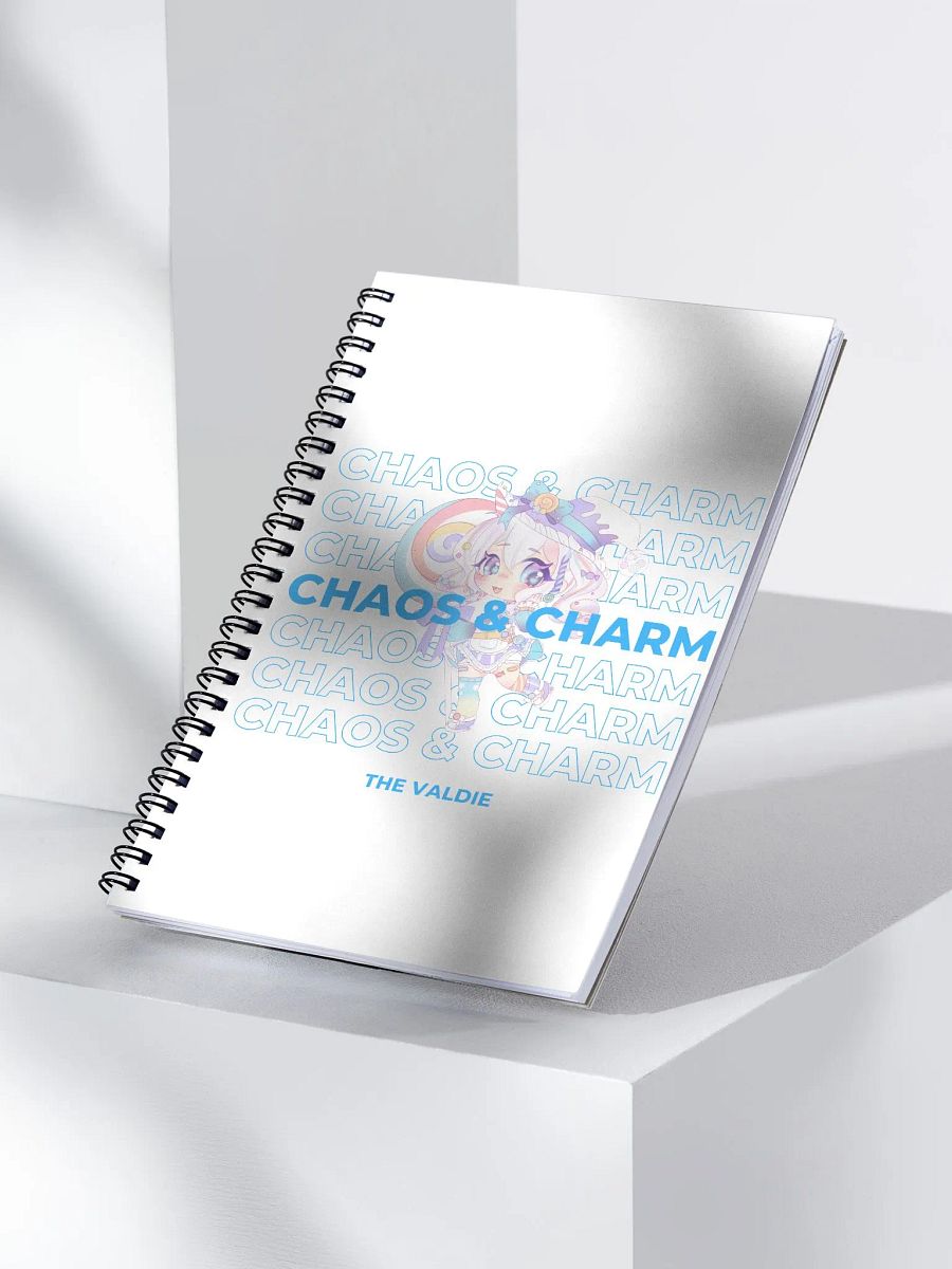 Blue Chaos & Charm Spiral Notebook product image (3)