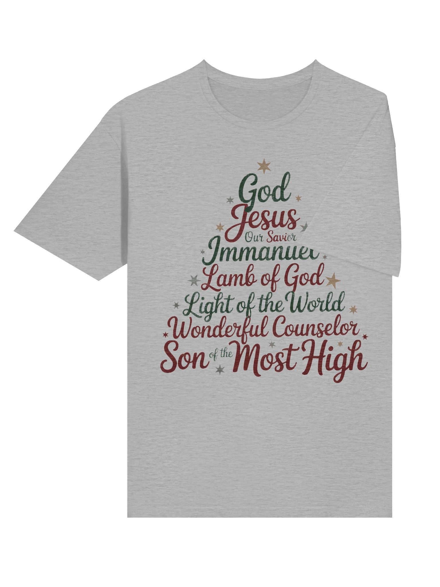 Christian Christmas Shirt Names of Jesus Christmas tree product image (6)