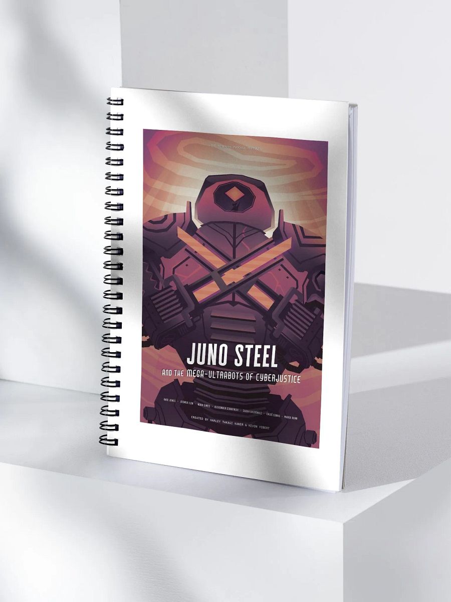 Juno Steel and the Mega-Ultrabots of Cyberjustice Spiral Notebook product image (4)