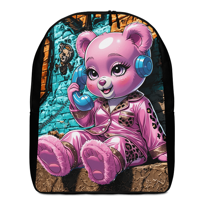 Graffiti Bear All-Over Print Backpack product image (1)