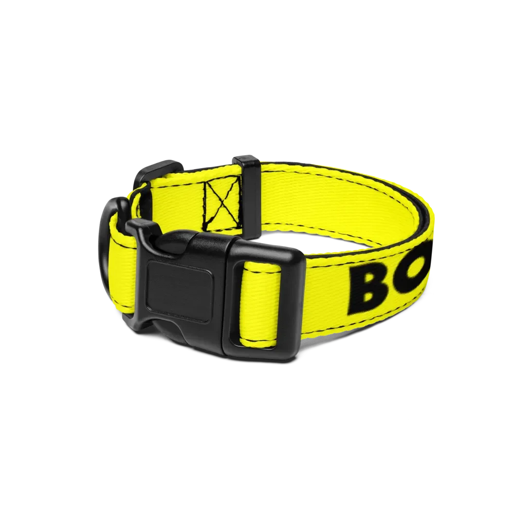 Pet Collar with Heartfelt Words 💛⚫️ Bob's Sniffing Patrol product image (1)
