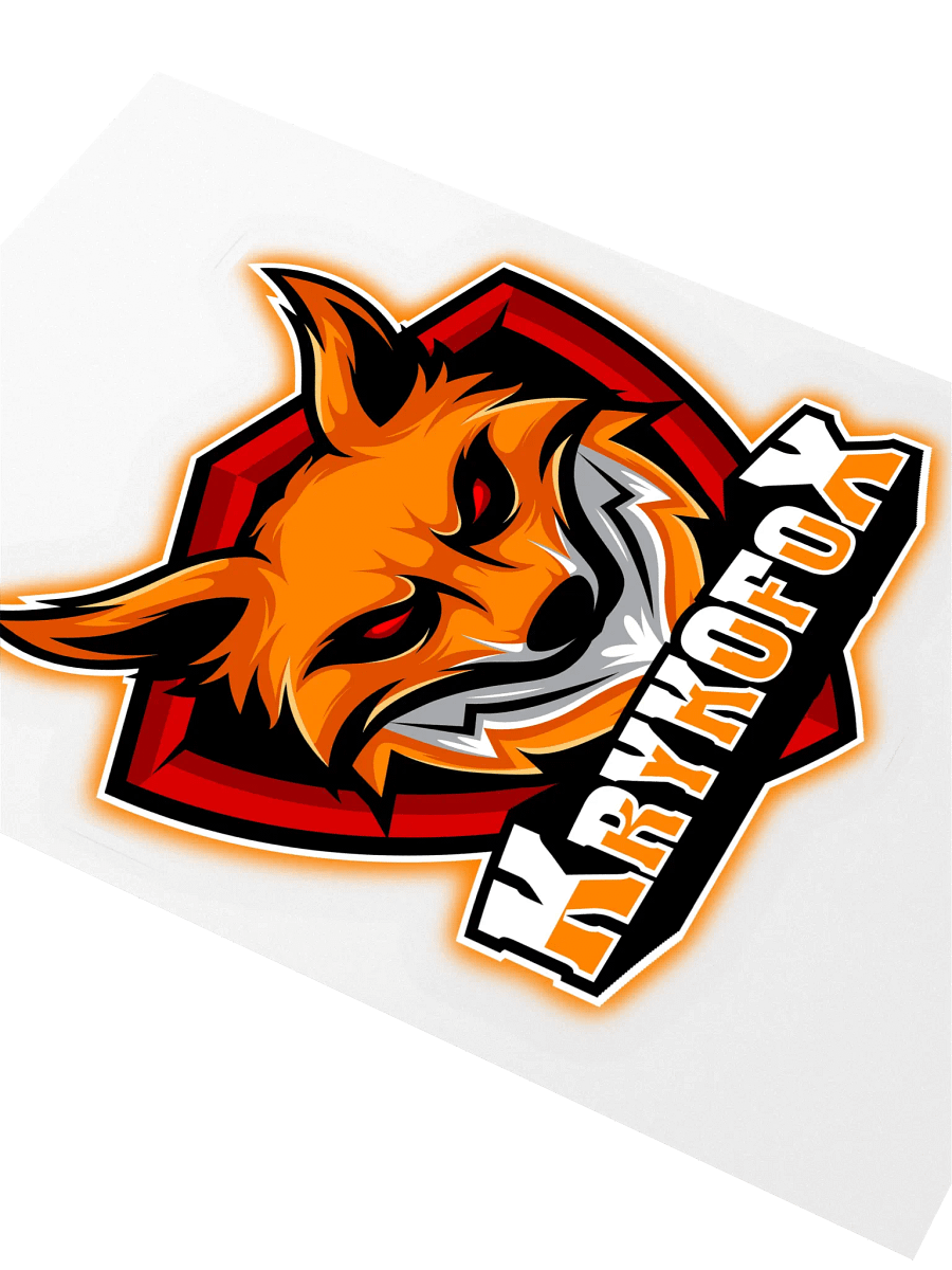 KrykoFox Shield Fox Kiss Cut Sticker Sheet product image (2)